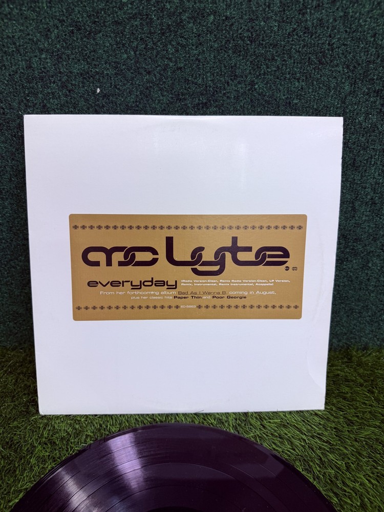 MC Lyte – Everyday 1994 PROMO 12″ Vinyl Single EastWest Records ED-5863 Hip Hop