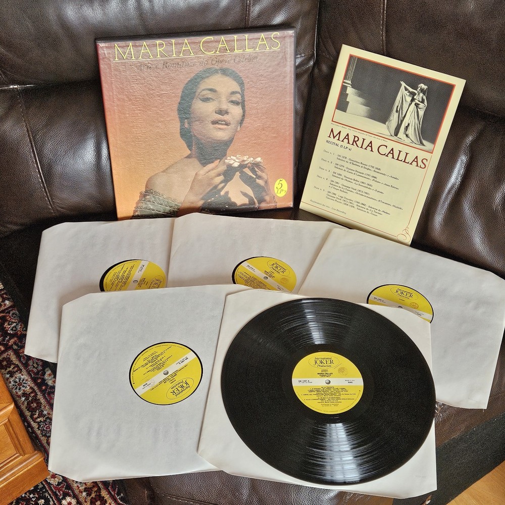 Maria Callas Arie E Romanze Da Opere Celebri RECITAL 5xLP +Box SET Vinyl -G1