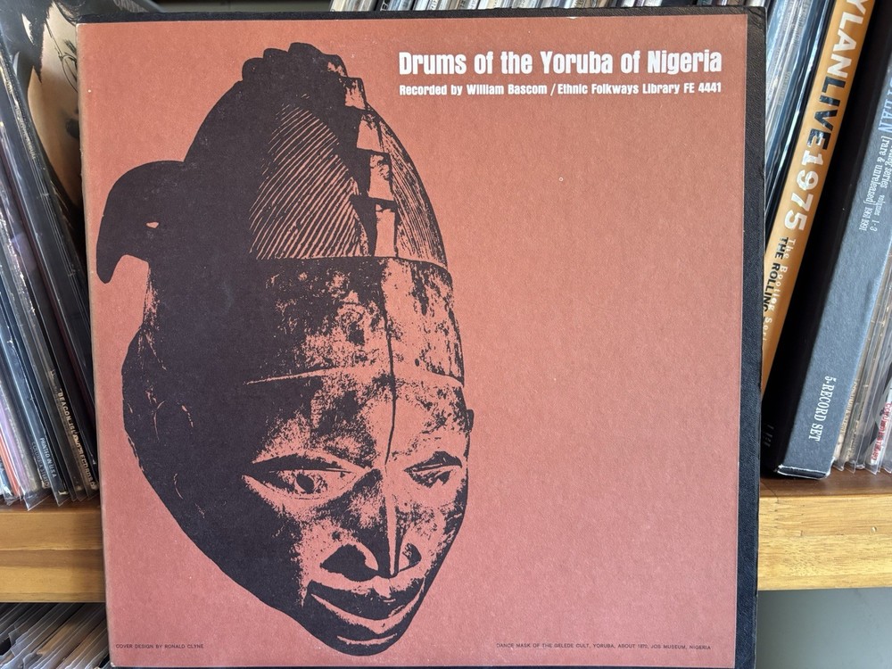 Ethnic Folkways Library Drums of the Yoruba of Nigeria William Bascom LP 1953