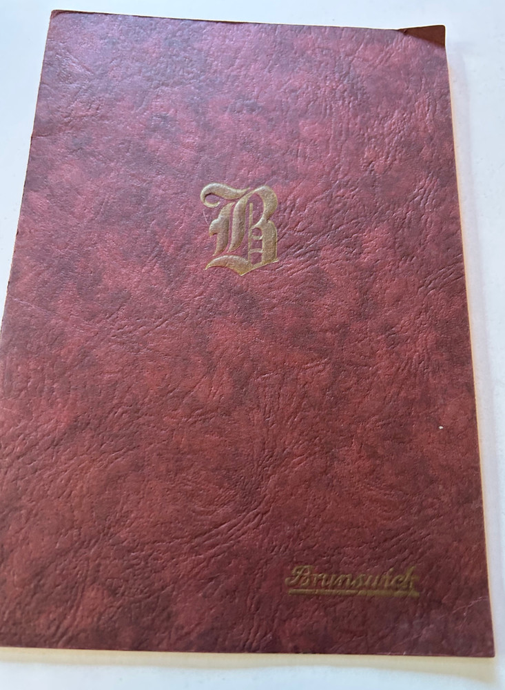 1920s? 1930s? BRUNSWICK RECORDS booklet – Record Collection logbook