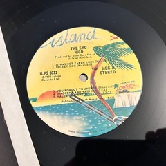(EX) NICO “The End” 1st US Press 1974 Vinyl LP Island (Velvet Underground)