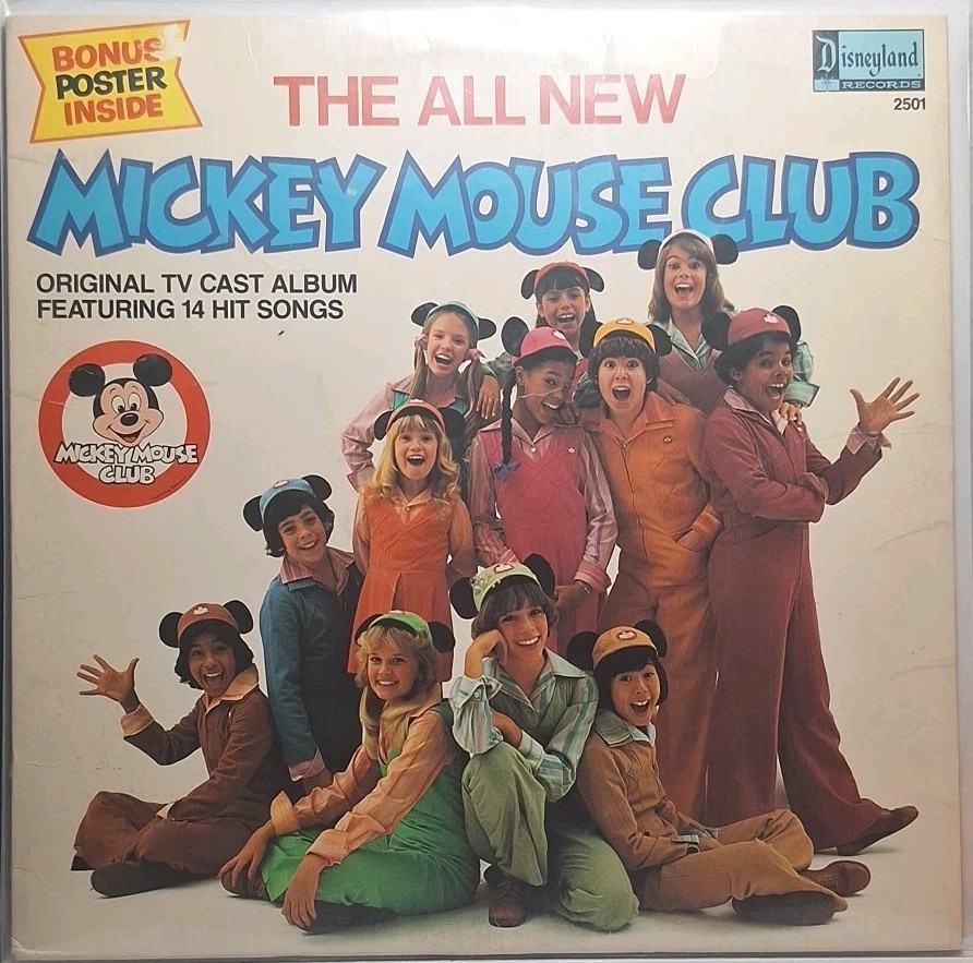 The All New Mickey Mouse Club Vinyl Record Album 1977 Disneyland
