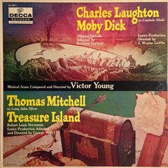 Charles Laughton / Thomas Mitchell , Moby Dick / Treasure Island, (LP, Album, Mo