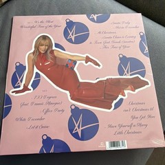Kylie Minogue – Christmas wrapped pink and white limited edition vinyl