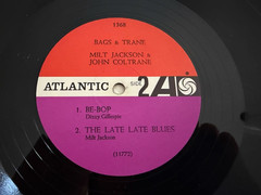 John Coltrane & Milt Jackson LP “Bags & Trane” Atlantic 1368 ~ Mono ~ Fan Logo