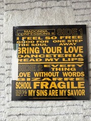 MADONNA SEALED CONFESSIONS II SPOTIF 12” CLEAR VINYL SOLD OUT + PROMO COASTER