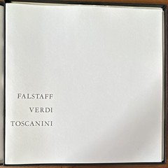 vinyl record: RCA Victor Verdi Falstaff Toscanini NBC Symphony Mono LM-6111