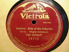 Only REC’ HUTCHESON Wagner Walkürenritt 1922 Olga Samaroff Piano Victor 74772