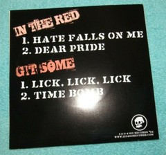 In the Red Git Some 7 inch 45 RPM Red Colored Vinyl Record