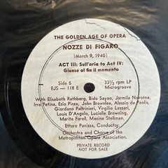 NOZZE DI FIGARO 1940 EJS 118 3 LP GOLDEN AGE OF OPERA PRIVATE RARE#63
