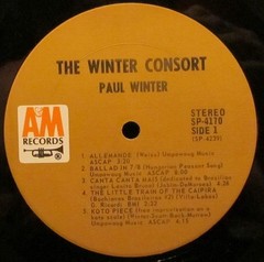 The Winter Consort, The Winter Consort, (LP, Album), VG+, 3664385301