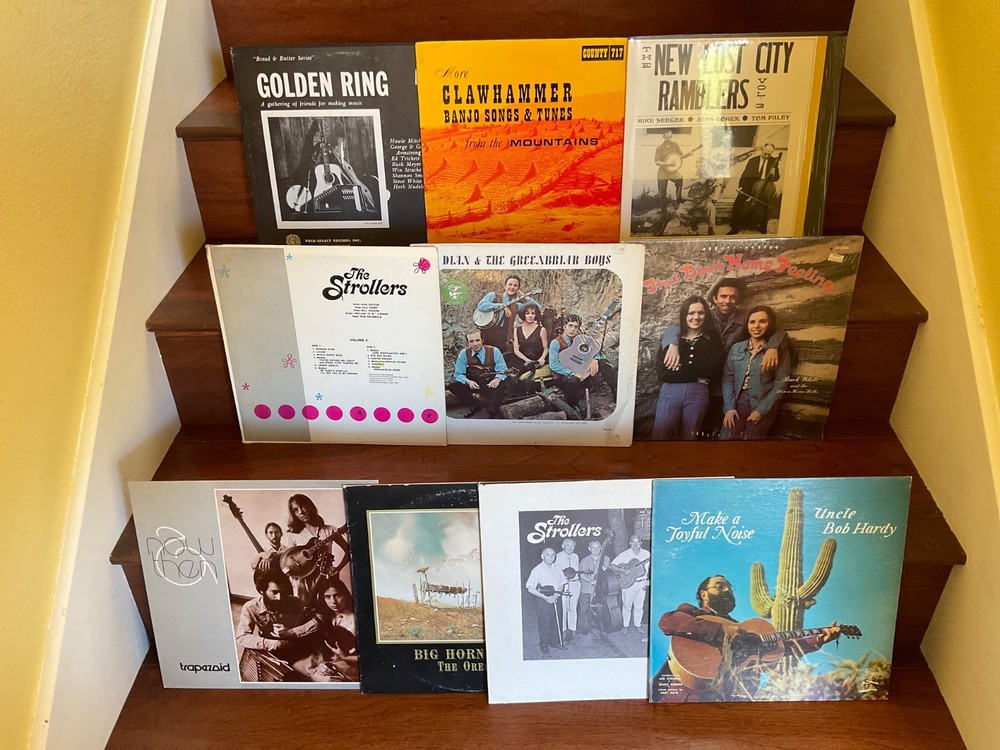 10 + LP LOT US PRIVATE PRESS GOSPEL OLD TIMEY FOLK BLUEGRASS COUNTY FOLKWAYS 🎻