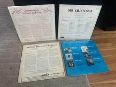 Four-Item CHRISTMAS Holiday vinyl LP LOT 4 Records Cristy Lane Gregory Peck