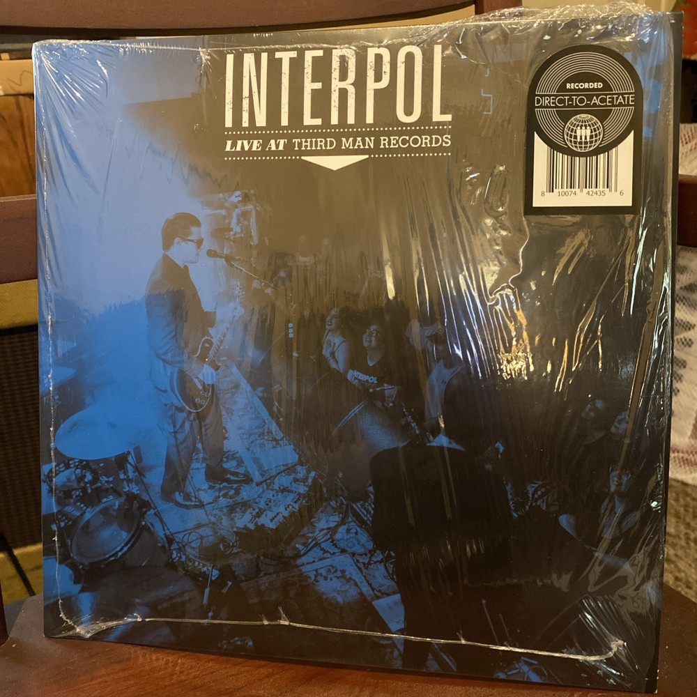 INTERPOL Live at Third Man Records limited edition LP Black Vinyl – NM