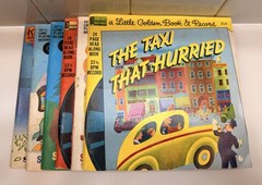 A Little Golden Book & Record Lot Of 6 & 1 Oddball Disneyland