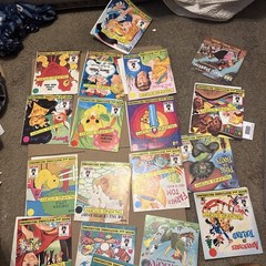 Lot of 19 Magic Media Read-Along Talking Story Book w Vinyl Records