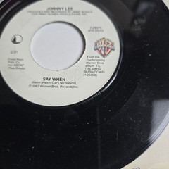 Johnny Lee Say When/ The Yellow Rose Warner Bros. 45 RPM Record 7-29375