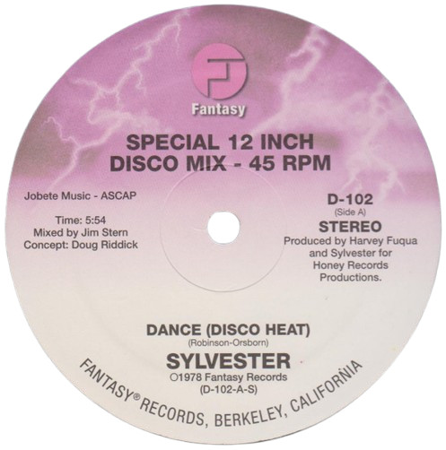 Sylvester – ‘Dance (Disco Heat) / You Make Me Feel (Mighty Real)’ 12″