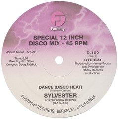 Sylvester – ‘Dance (Disco Heat) / You Make Me Feel (Mighty Real)’ 12″