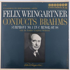 Weingartner / Brahms – Symphony No. 1 In C Minor – Mono LP Vinyl Record HL 7246