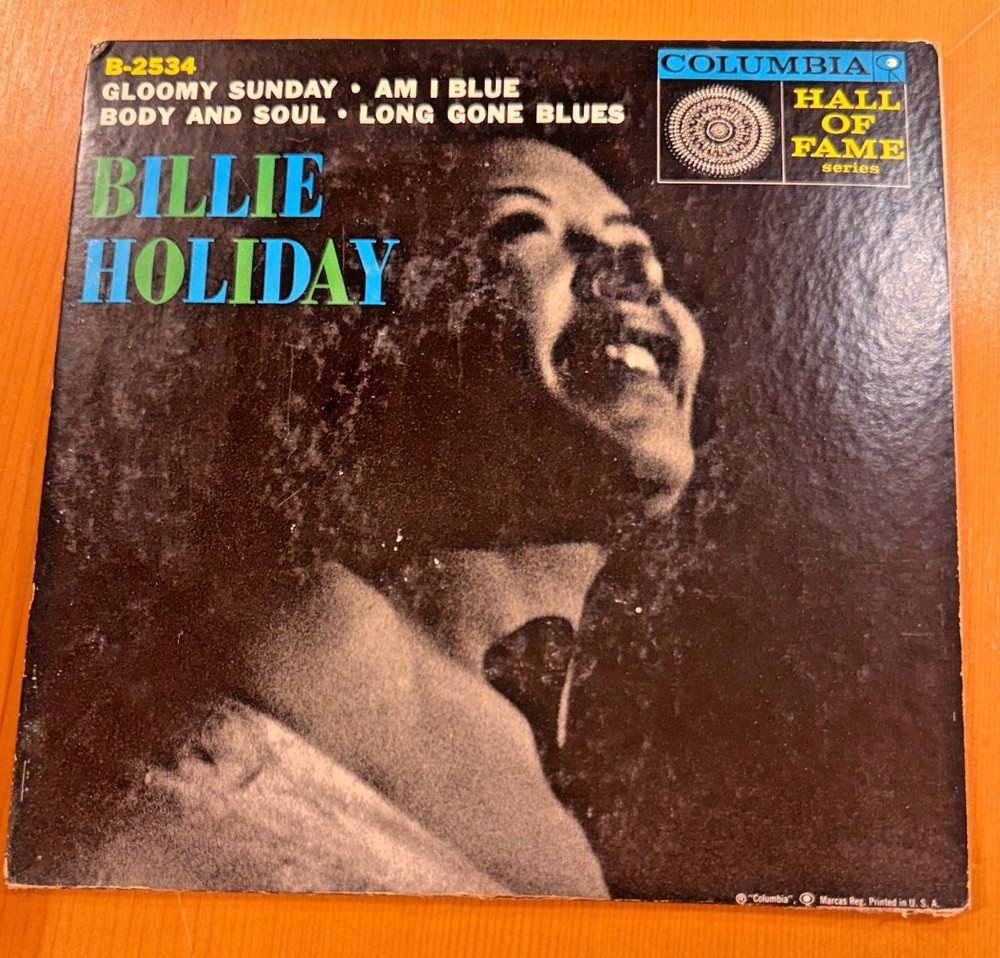 EP BILLIE HOLIDAY COLUMBIA HALL OF FAME EP RECORD VG+/VG
