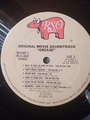 GREASE – ORIGINAL MOVIE SOUNDTRACK – 1978 RSO RECORDS 2XLP SET – (VG/VG)