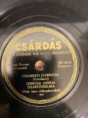 Rare 1940s Hungarian Gypsy Folk 10″ 78 RPM Shellac – Csárdás Records