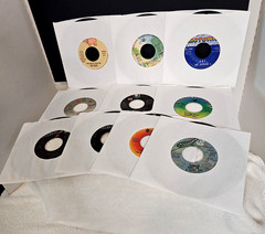 VTG Lot of 25 Classic Rock Pop 45RPM Single Records CCR Benatar Croce Jackson 5