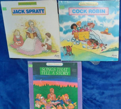 Jack Spratt Cock Robin Songs That Tell A Story Set of 3 Vinyl Records**SEE NOTES