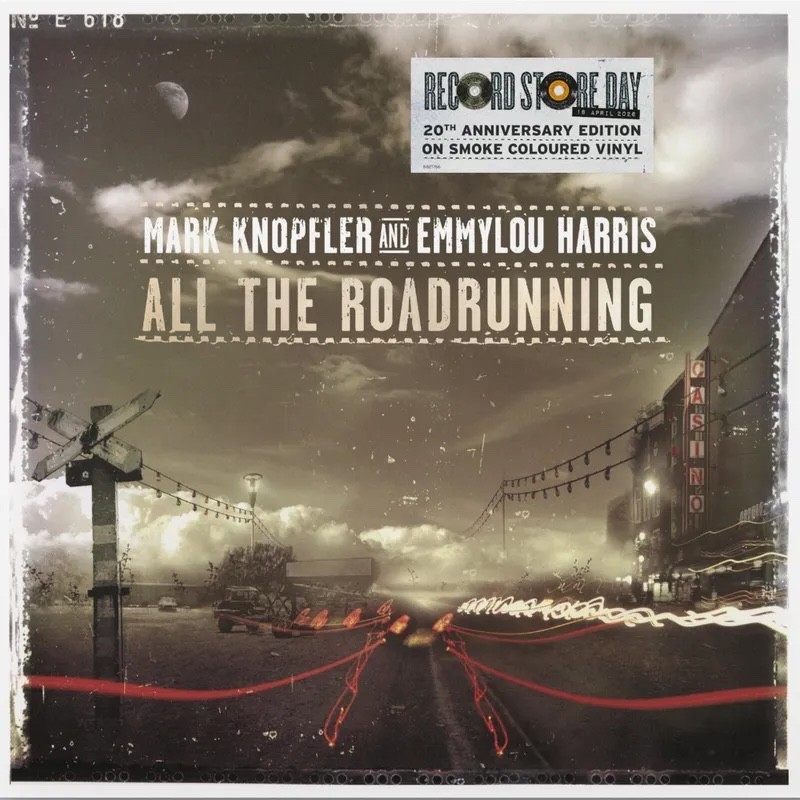 (RSD26) Mark Knopfler & Emmylou Harris – All The Roadrunning [2LP] (Smoky Marble