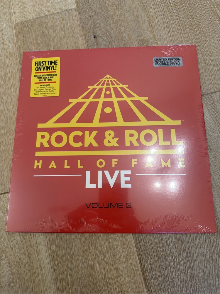 Rock & Roll Hall of Fame Live Vol 3 WHITE BLACK MARBLE Vinyl Record LP NEW 2016