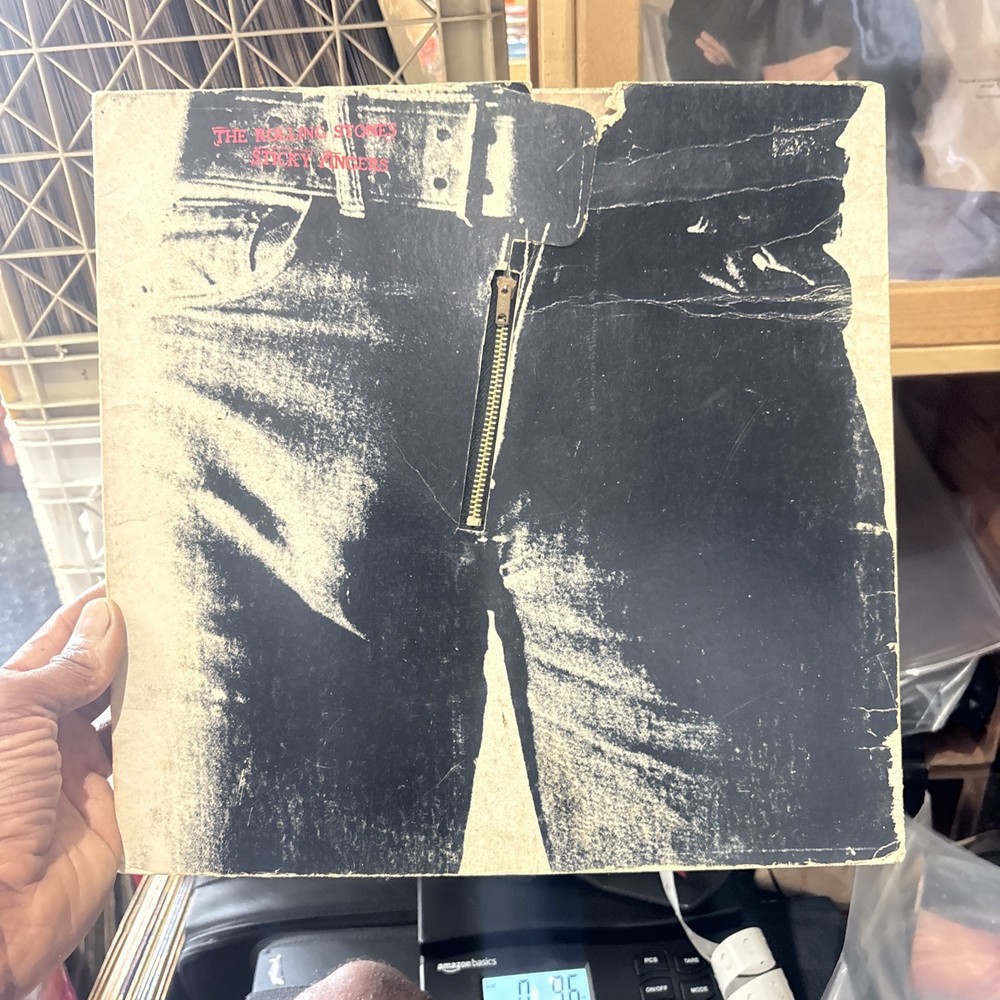 ORIGINAL LP THE ROLLING STONES “STICKY FINGERS” ZIPPER COVER ONLY NO VINYL Inner