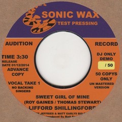 Lifford Shillingford Sweet Girl Of Mine Sonic Wax Vinyl Acetate Soul Northern