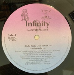 INFINITY Money On My Mind 12″ TOP OF THE LINE/PROTECT YA NECK NYC rap WuTang