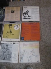 Nine Vintage Classic Rock, Pop, Blues, Folk, Beach LP Record Albums