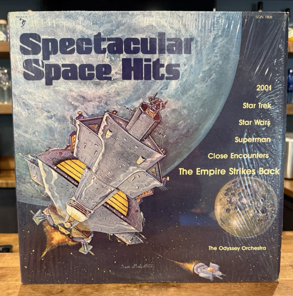 Spectacular Space Hits SQN 7808 LP VG+ In Shrink Space Age Sci Fi Vinyl