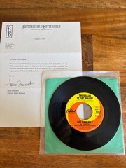 Nat King Cole Ballad of Cat Ballou 1965 Capitol 5412 Sammy Davis Owned COA EX