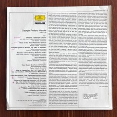 The Glory Of Handel ~ VINYL LP. Deutsche Grammophon 2535 247. STEREO
