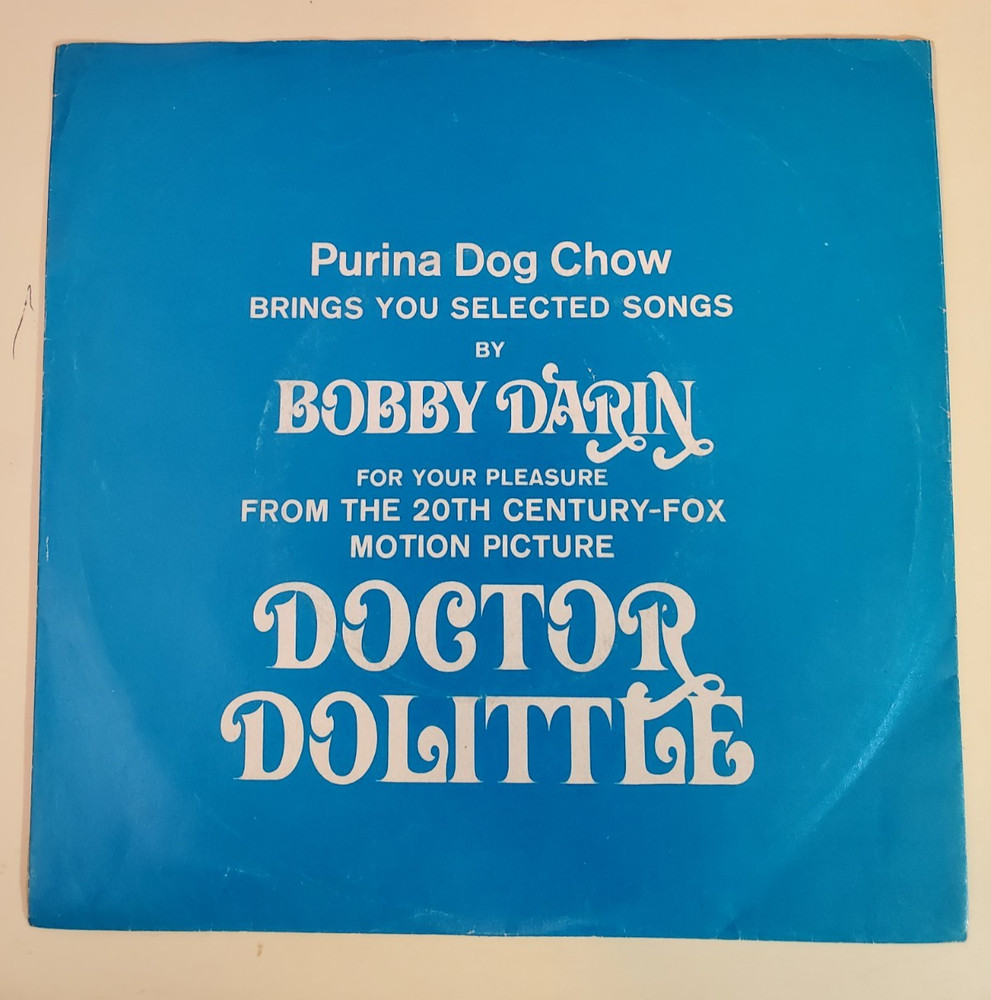 Bobby Darin DOCTOR DOLITTLE (POP 45/PS) #610 PLAYS VG++ NO NOISE!