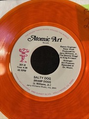 SWAMP DOGG Come On And Dance With Me/ Salty Dog 45 Atomic Art Orange Vinyl VG++