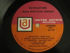 V/A REVOLUTION ORIGINAL MOTION PICTURE SCORE LP ORIG ’68 UAS 5185 PSYCH ROCK VG+