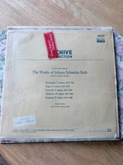 Archive Production Johann Sebastian Bach Helmut Walcha Organ Works LP Vinyl