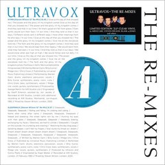 Ultravox Re-Mixes (2Lp/Clear Vinyl) [Rsd 4.18.26] Records & LPs New
