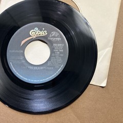 Survivor Eye Of The Tiger/Take You On A Saturday 1981 Epic 45 add. ship .10 cent