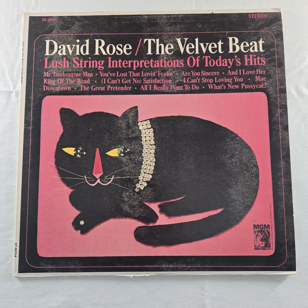 David Rose – The Velvet Beat LP Record 1967 MGM Orchestral Stereo EX Tested