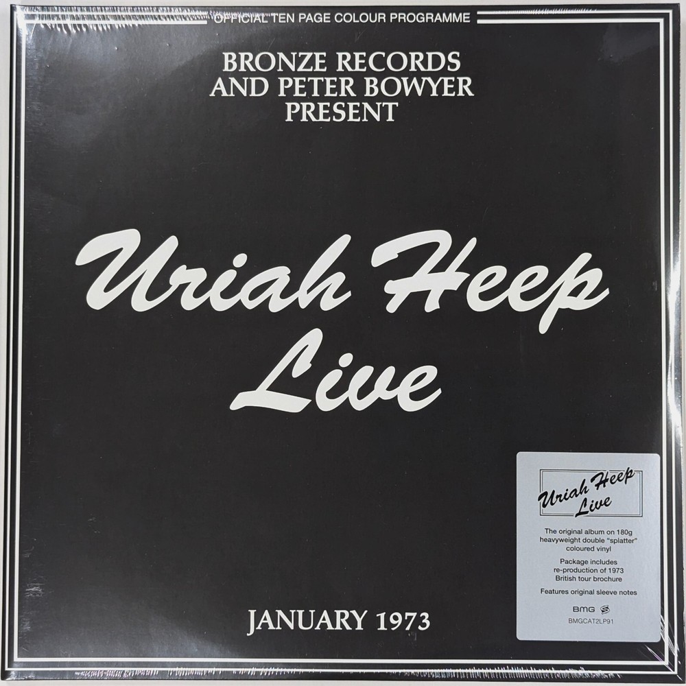 URIAH HEEP Live SEALED 180 Gram limited edition 2LP Splatter Vinyl RSD