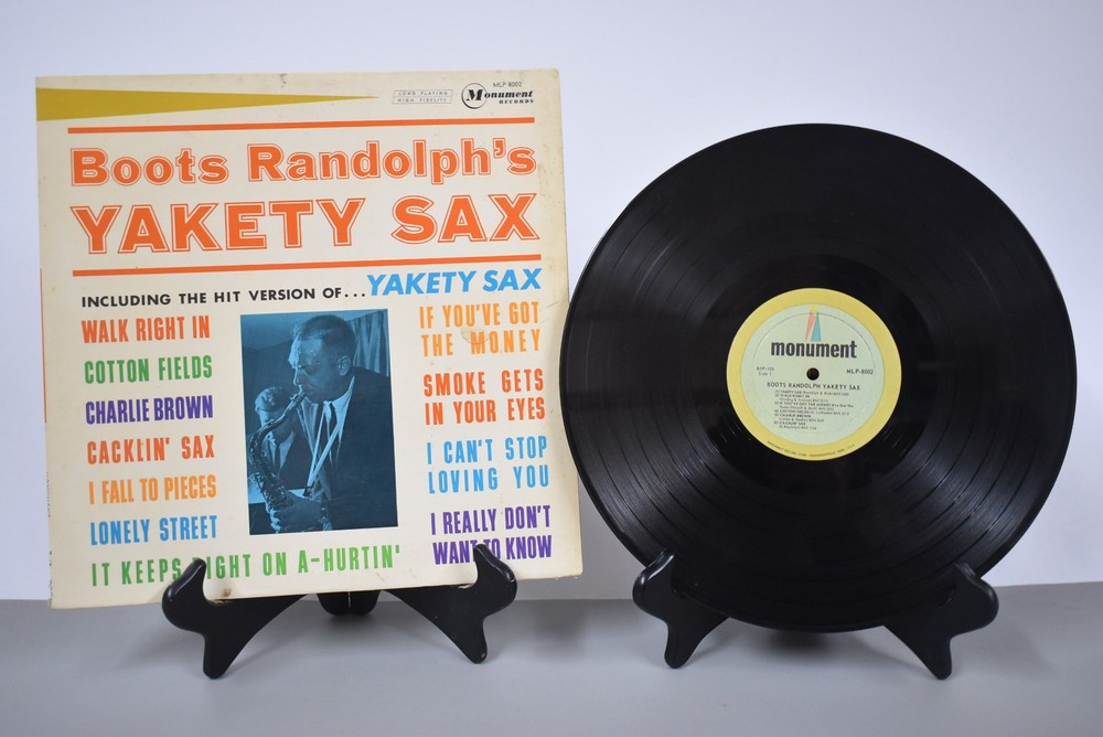 Boots Randolph Boots Randolph’s Yakety Sax! Vinyl Record MONUMENT VG++