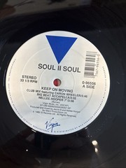 Soul II Soul Keep On Moving 12″ Vinyl Single 1989 Virgin Caron Wheeler 0-96556
