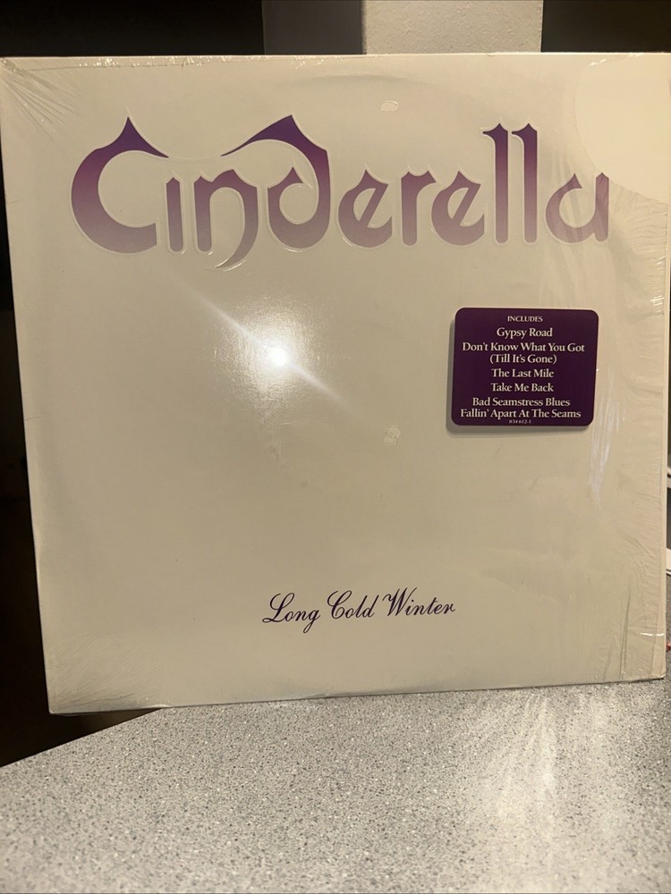 Cinderella Long Cold Winter Vinyl LP 1988 Mercury 834612-1 VG Embossed Cover