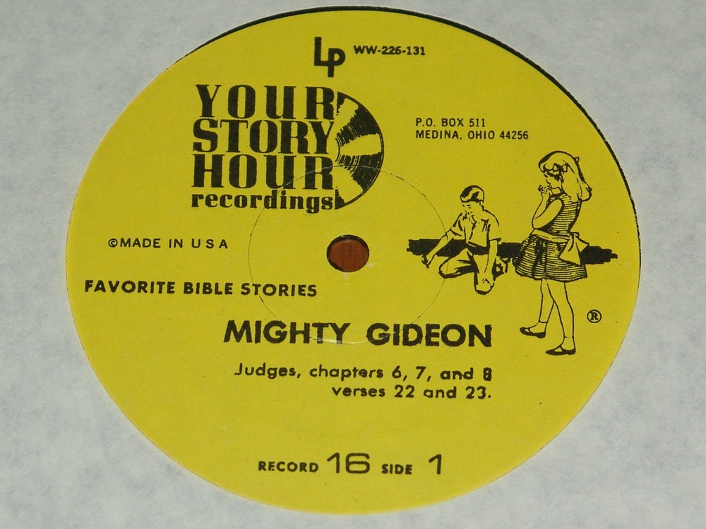 YOUR STORY HOUR – RECORD 16 – MIGHTY GIDEON / SAMSON – BIBLE STORIES – NEW LP !